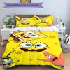 Spongebob Squarepants Adventure Print 3Pcs Bedding Setduvet Cover With 2 Bedropillowcase Home Birthday Gift