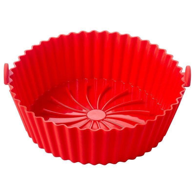 Air Fryer Silicone Basket Reusable Silicone Mold For Air Fryer Pot Oven Baking Tray Fried Chicken Mat Air Fryer Accessories