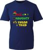 Naughty Nice I Swear I Tried TShirt Christmas List Santa Naughty List Xmas Top