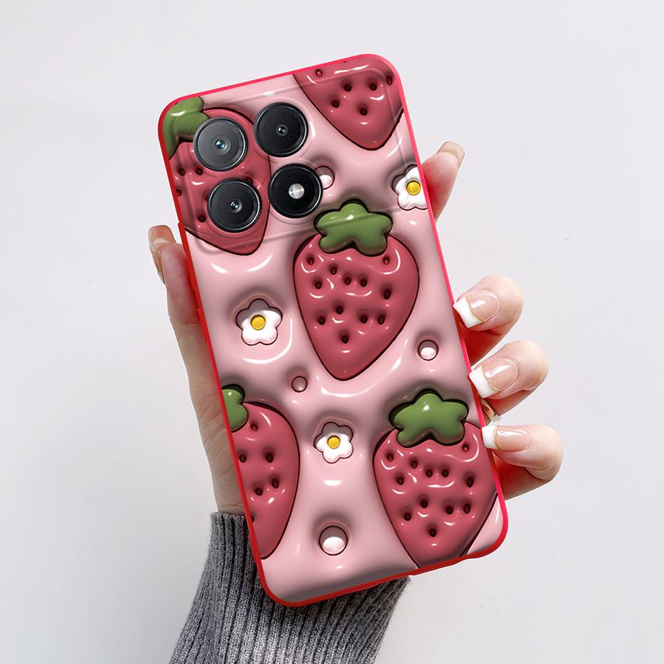 For Xiaomi Poco X6 Pro Case Stylish Painted Silicone Bumper Shockproof Phone Cases Cover Coque For Xiaomi Poco X6 Pro 5G Fundas