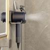 Wall Mounted Hair Dryer Holder For Bathroom Shelf Dryer Stand Bathroom Organizer