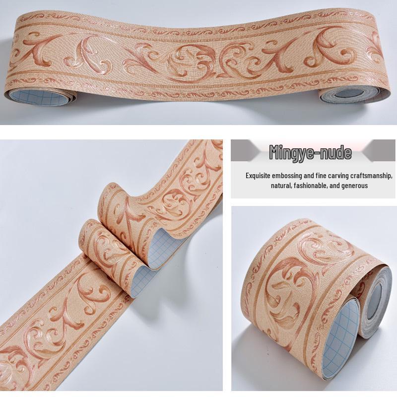 Plintă Decorativă Impermeabilă din PVC și Autocolante de Perete pentru Casă