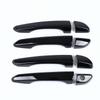 For Hyundai Tucson LHD 2015 2016 2017 2018   ABS Chrome Glossy Black Auto Door Handle Cover Trim Car Styling Accessories