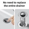 Stainless Steel Sink Drain Filter - Anti-Clog Hair Stopper & Odor Seal for Bathroom/Kitchen Pop-Up Drain, Bath Tub Drainage