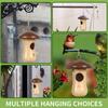 3 Pack Wooden Hummingbird House for Outside Hanging Humming Bird Nest Garden Gifts Window Decoration for Nature Lovers