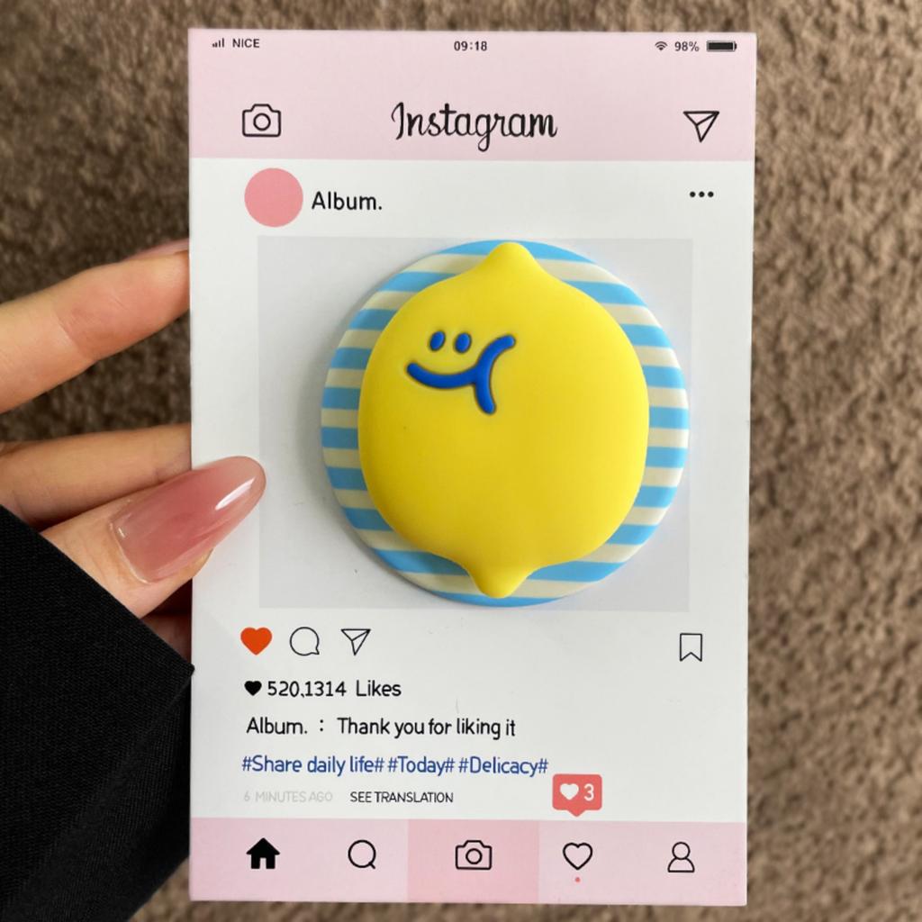 Cute 3D Big Donut Magnetic Silicone Phone Grip For iPhone 17 16 15 13 12 Pro Max Finger Bracket Holder 5