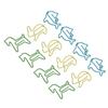 32 Box Paper Clips 3 Colors Innovative Pony Rabbit Dolphin Combo Small Metal Paperclips for Paperwor