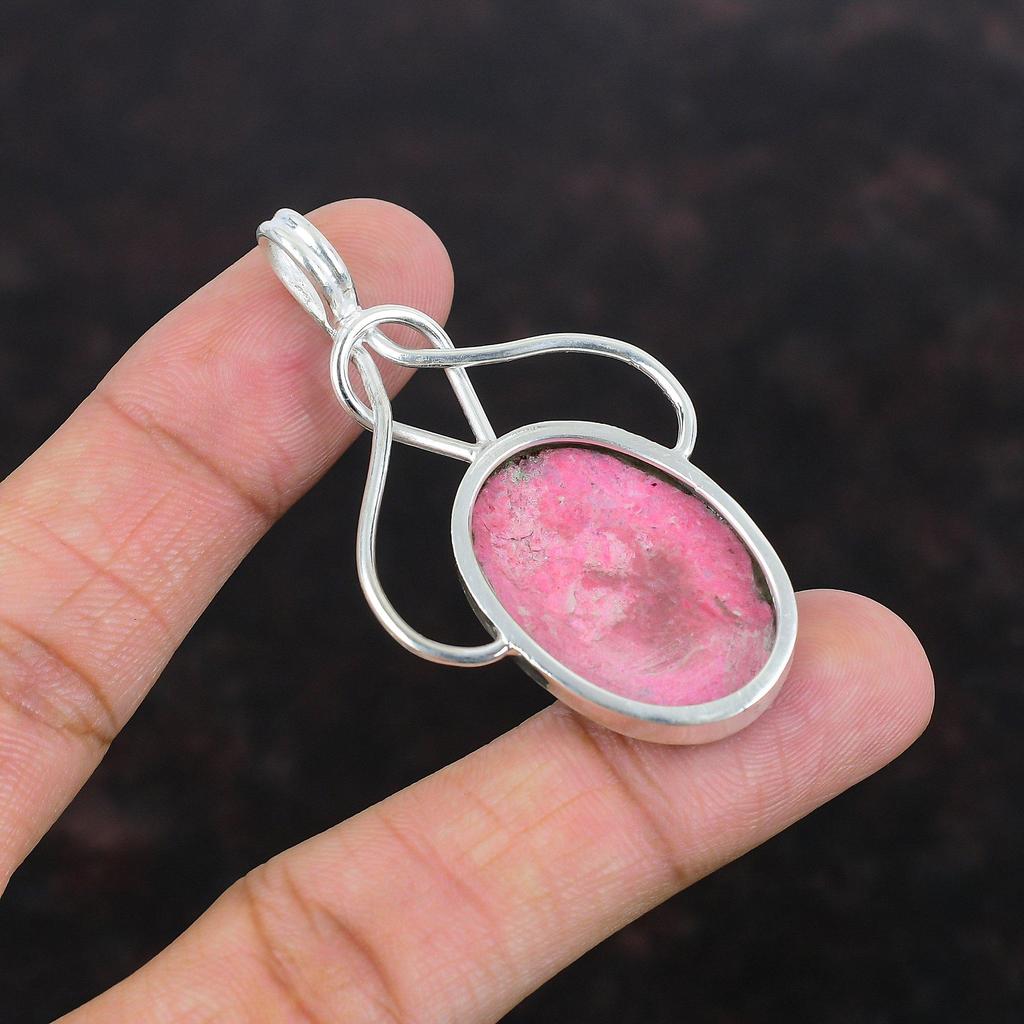 Thulitt Anheng Håndlaget Smykke Edelsten Anheng 925 Sterlingsølv Anheng Thulitt Smykker Helt Nytt Anheng Bryllupssmykker Gave Til Hennes