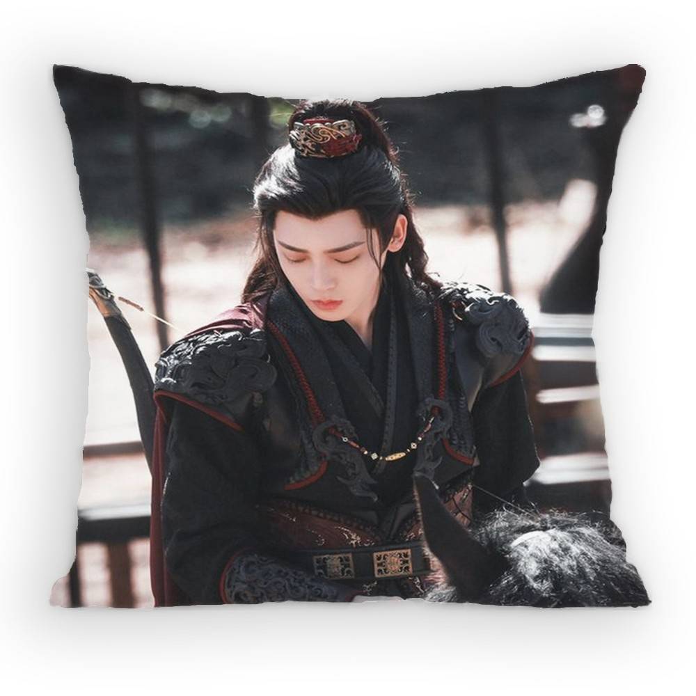 Zhang Linghe Pursuit of Jade Pillow Case Antidustmite Pillowcase Invisible Zipper Silky Sofa Cushion Cover for Bedroom