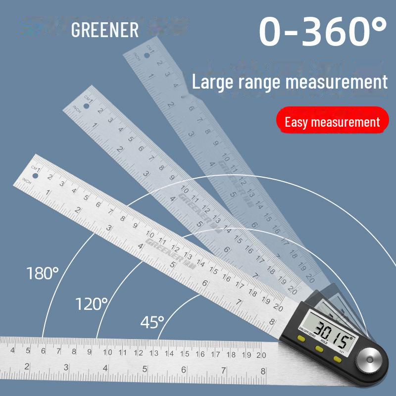 Green Forest High-Precision Multifunctional Digital Protractor and Woodworking Angle Ruler