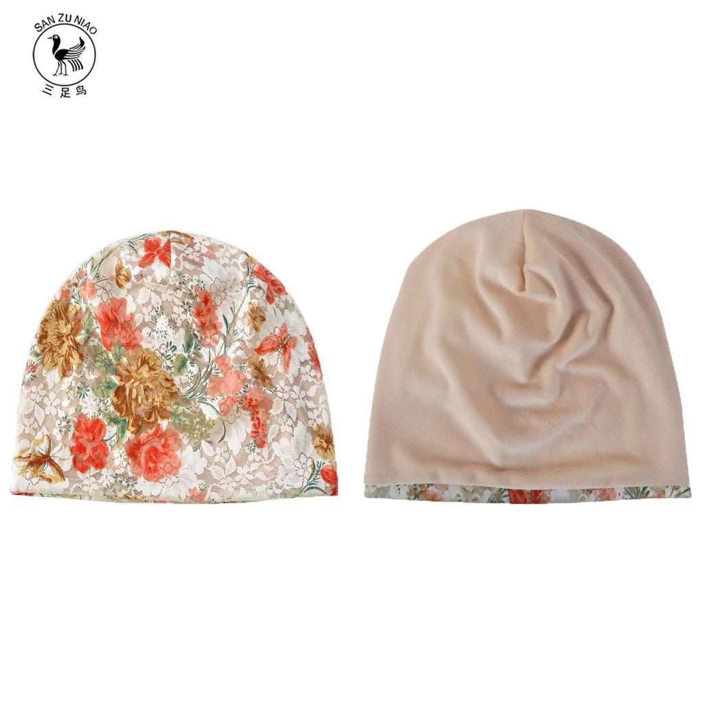 Confinement Hat, Spring And Autumn Days, Women'S Top Showing Face, Thin Lifting Flowers, Breathable Versatile Lace Chemotherapy Bag Head Hat