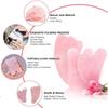 Rose Quartz Jade Gua Sha Board Acupuncture Massage Natural Face Lifting Stone Guasha Scraping Facial Gouache Pink Quartz Massage
