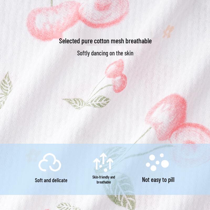 Girls' Pure Cotton Long-Sleeved Pajama Set