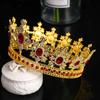 Elegant Baroque Queen Tiaras Luxury Wedding Head Wear Rhinestone Diadem  Photography Props