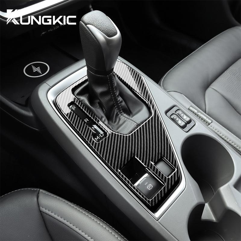 LHD RHD Can Use for Subaru Crosstrek 2024 Impreza 2024 Car Gear Shift Panel ABS Real Hard Carbon Fiber Sticker Interior Trim