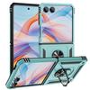 Military-grade Shockproof Phone Case For Samsung Galaxy Z Flip 7 Armor Ring Stand Holder Protective Case For Z Flip 7 FE 6 5 4 3