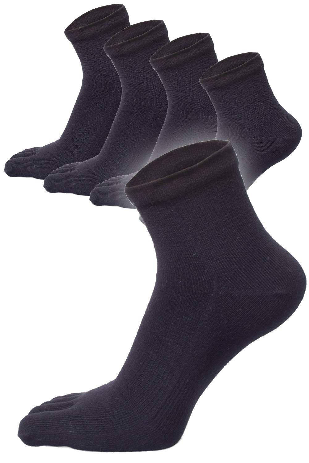 

Аутентичные Сделано за 20 часов и Деловые Размеры Черные Носки с Пятью Пальцами, Япония, Носить, Устойчивые к Запаху, Антибактериальные, Дышащие, Влагоотводящие, Мужские чёрный