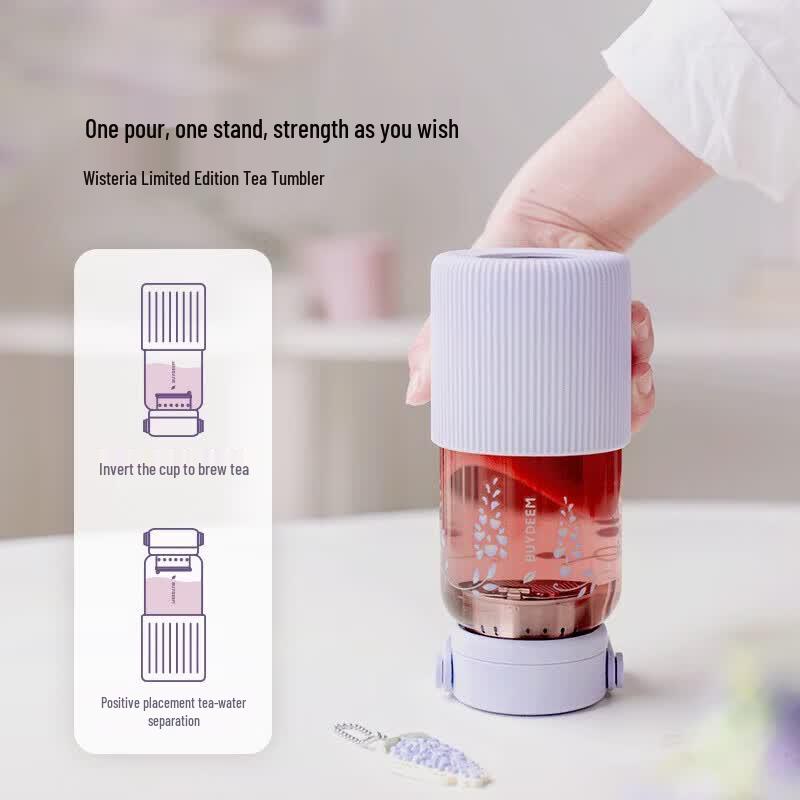 Buydeem Spring Limited Edition Wisteria Glass Cup