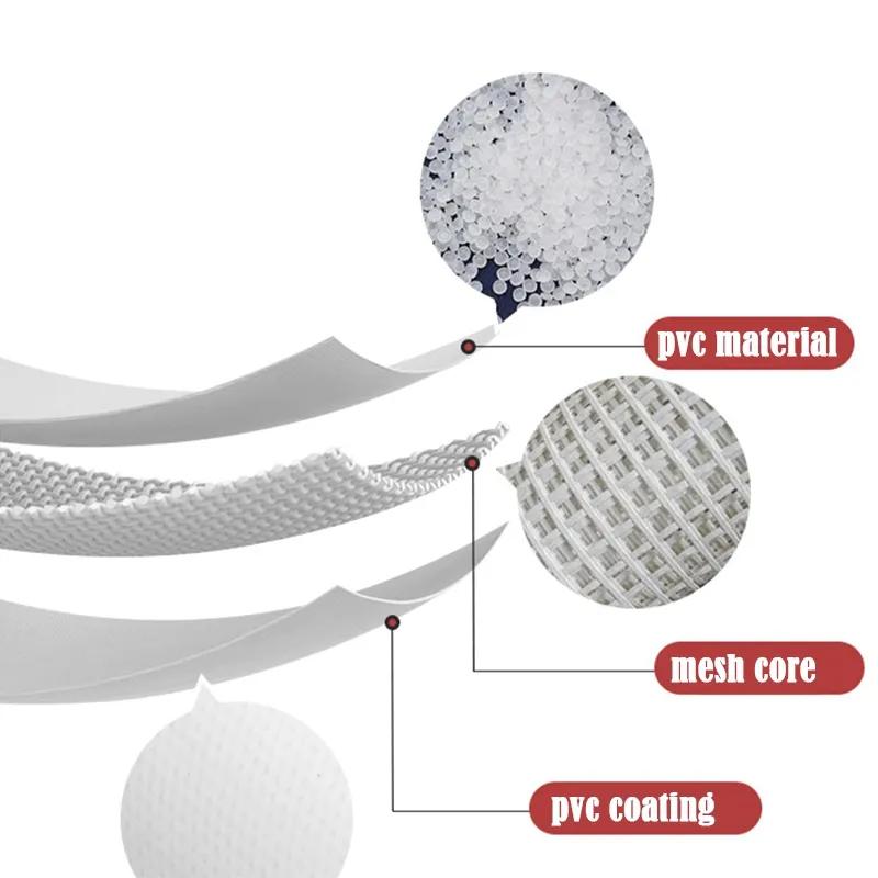 Graues Hochleistungs-PVC-Plane Flammhemmend Outdoor Campingzelt Pergola Balkon Sonnenschutz UV-Beständig LKW-Plane Segeltuch