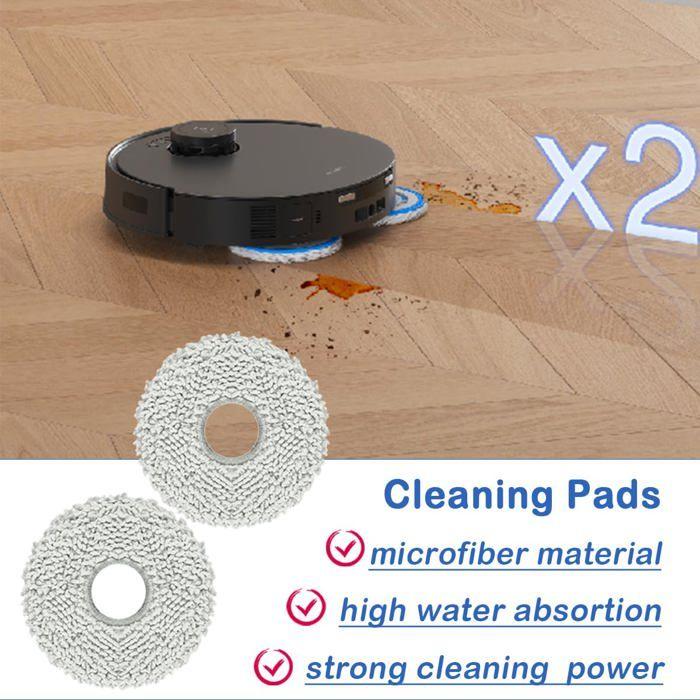 AIMOONSA kit accessoires rechange pour ECOVACS DEEBOT T30S / T30S Pro – 1 brosse principale, 4 latérales, 4 filtres HEPA, 6 chiffons