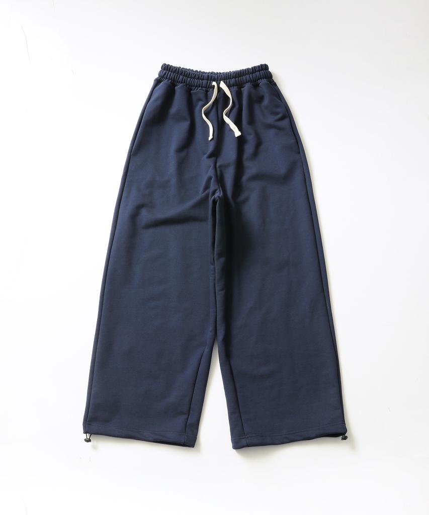 Ssieichisagongsa Wide Baggy Sweat Pants Navy