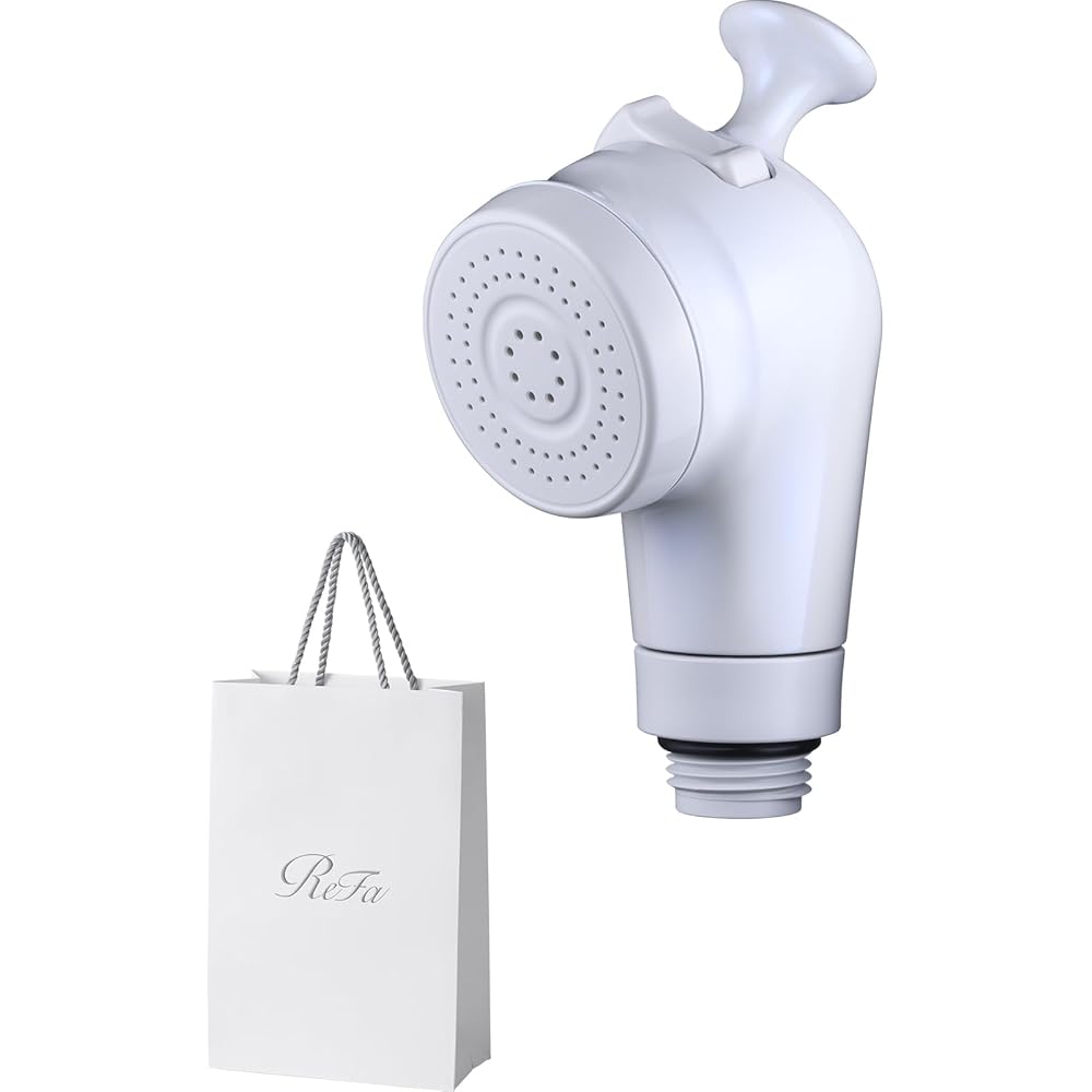 ReFa FINE BUBBLE FIT White Shower Head with Shopper Nano Bubble Water Saving Moisturizing Compact Design