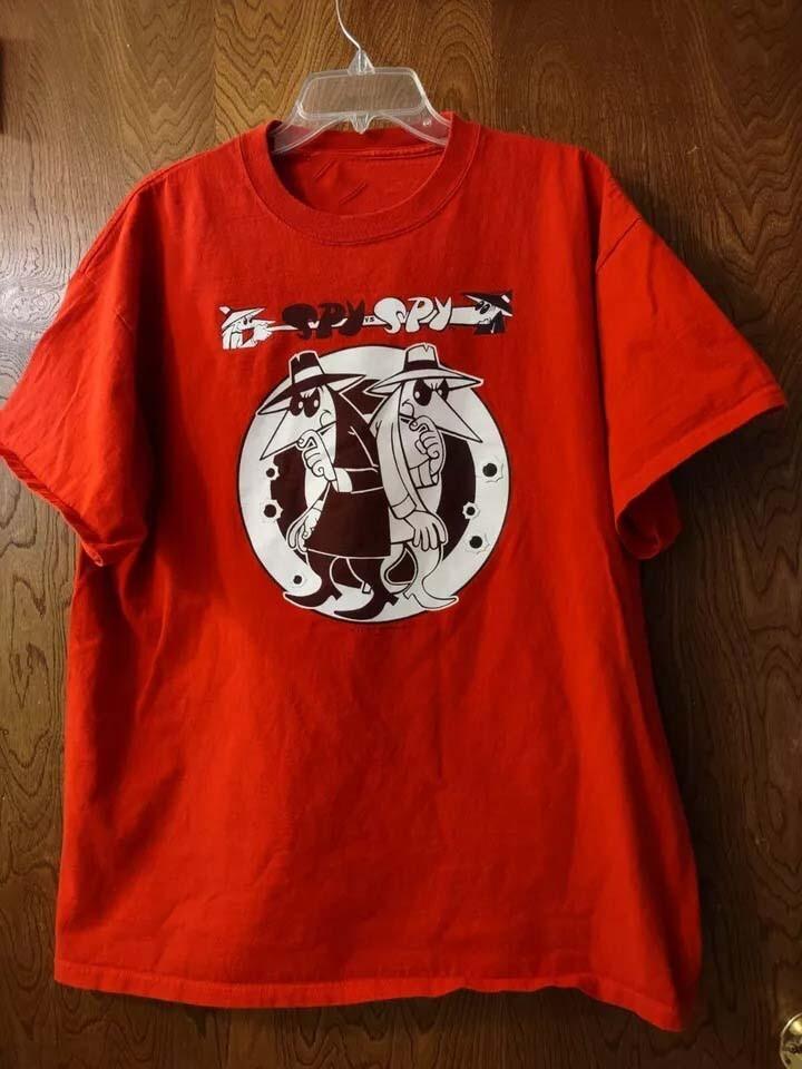 Spy vs Spy Cartoon Red Color 100% Cotton Full Size T-shirt Unisex T-Shirt XXXL
