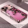 oseVine 2DFlat For iPhone17 18 16 15 14 13 12 11 Pro Max XS XR 8 7Plus Phone Cover Shockproof Protective Back Cover