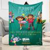 Dora Explorer Blanket Warmthful Decor Perfect for Sofa Office Bed Four Seasons Universal Digital Print Ideal Gift for Friends Family Couples Picnic