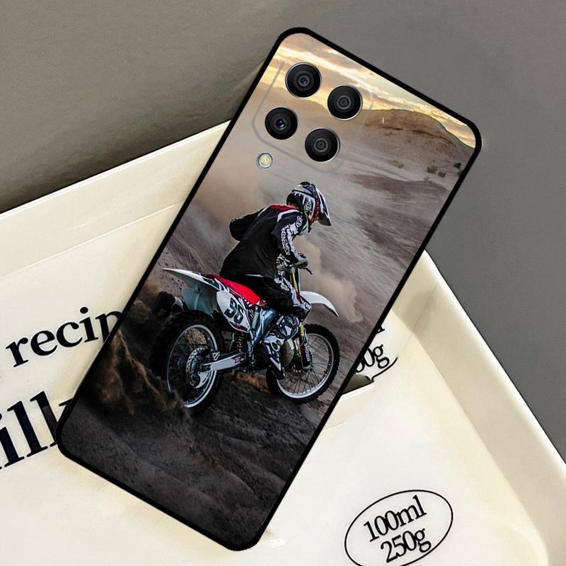 Moto Cross Motorcycle Sports Case For Samsung Galaxy M21 M31 M14 M34 M54 M33 M16 M36 M56 M53 M13 M12 M32 M52 M15 M55 M35