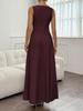 2026 Summer Elegant Women's Sleeveless Pleated Long Dress