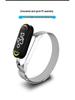 Xiaomi Band 7 Milanese Magnetic Stainless Steel Strap - Adjustable Replacement Wristband