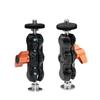 Magic Hand Double Gimbal: Powerful Crab Claw Clamp with Universal Metal Ball Head and Fixed Base