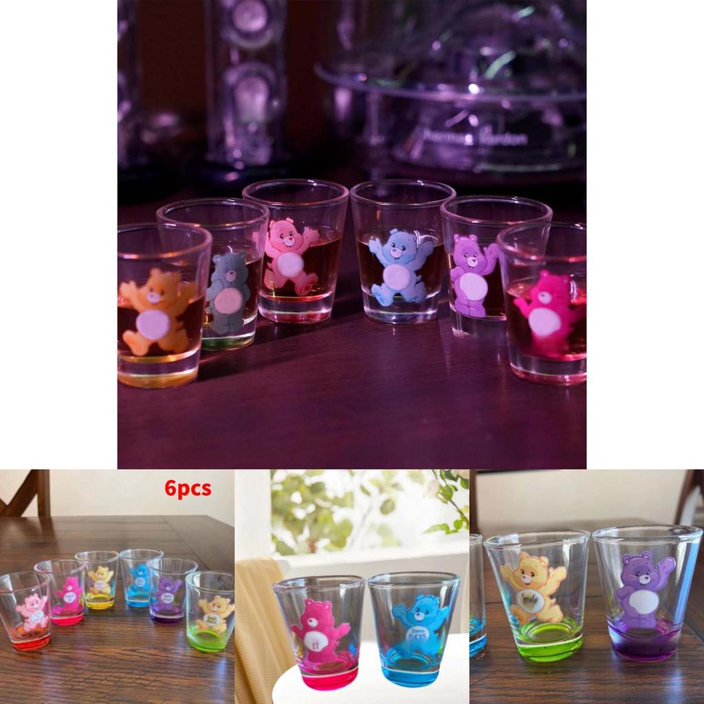 Care Bears Shot Set With Glass Material Perfect For Collectors And Gifting