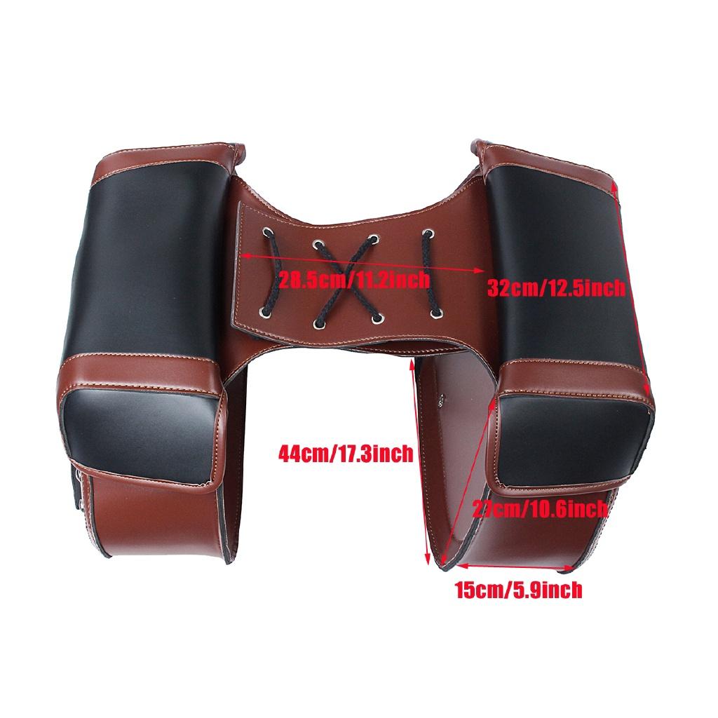 Bike Side Storage Fork Tool Pouch for Harley for Honda 1 Pair 2pcs Universal Motorcycle Saddle Bags
