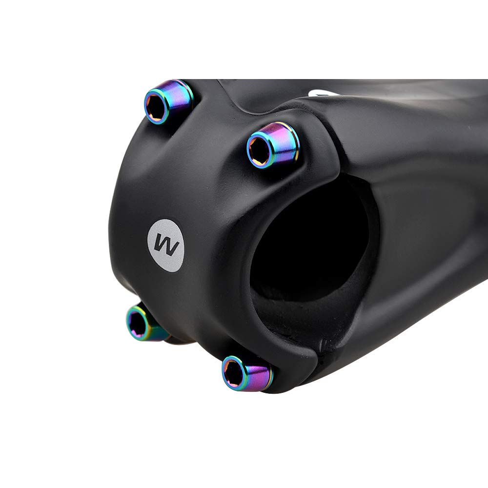 Titanium M5x20mm with Washer Allen Hex Tapered Bolts Screw for Bicycle Stem Pack of 6 (Colorful)