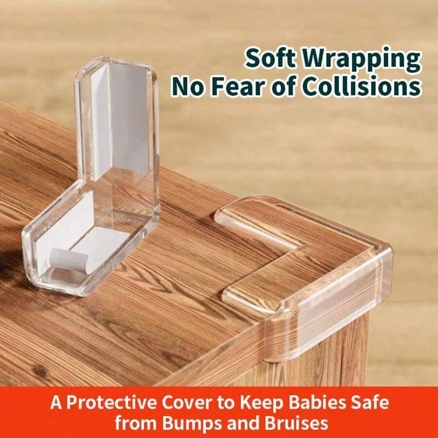High-Adhesion Transparent Protective Right Angle Furniture Corner Wraps 5 pieces прозрачный