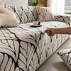Leaf Jacquard Elastic Sofa Cover Plush Autumn and Winter Warm All-Inclusive Couch Slipcover Stretch Sofa Cushion for Living Room