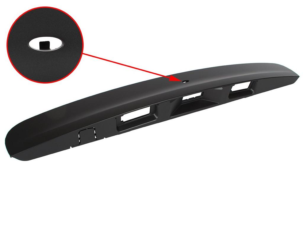 Nissan Qashqai J10 06-13 Černý ozdobný panel pátých dveří a otvor pro inteligentní klíč