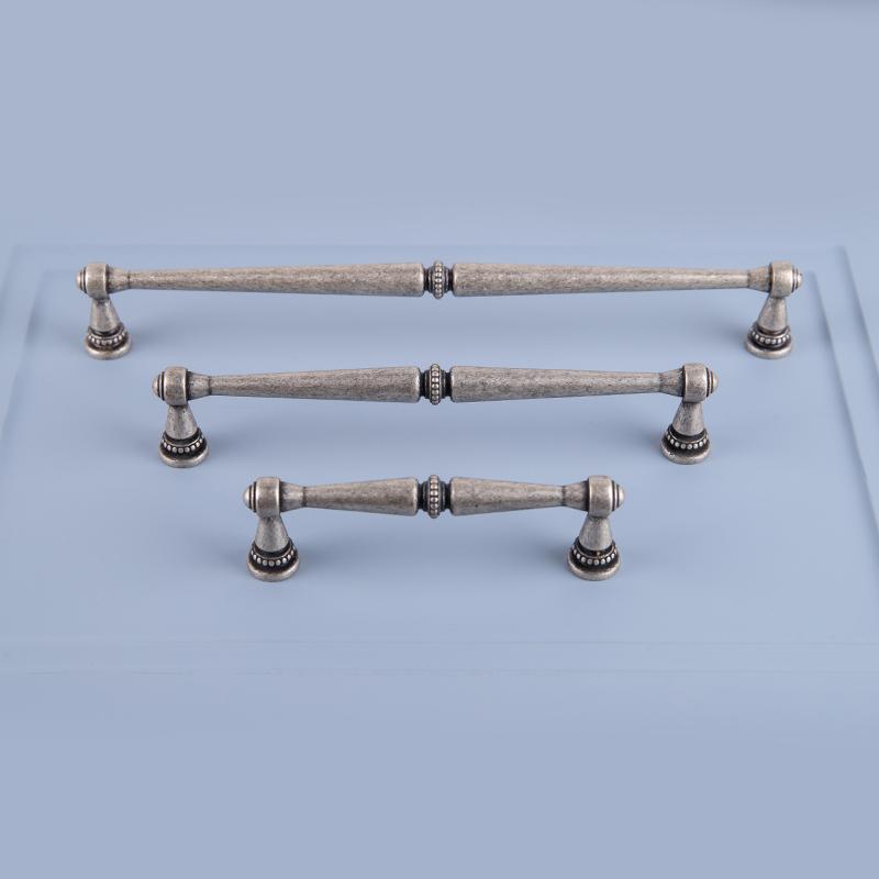 Ferro Fiori Zamak Brass Handle Pulls for Kitchen and Cabinet, Antique Silver, Gold and Black Bronze Cabinet and Drawer Pulls