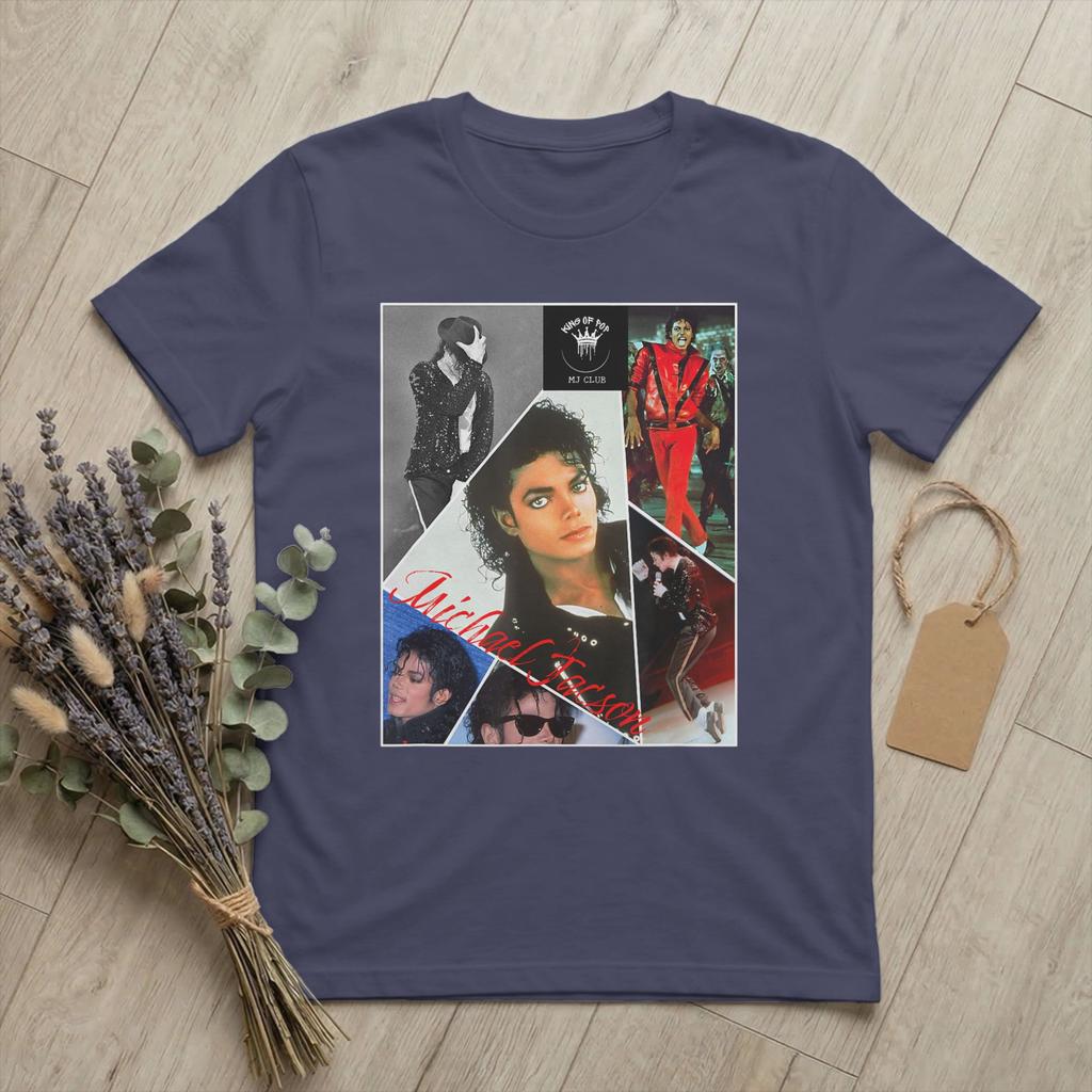 Michaels Pop King Jacksons T Shirts for Unisex Pure Cotton Casual TShirts Round Neck Singer Hip Hop Tees Short Sleeve Clothes Gift