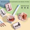 5Pcs Plastic Cute Pencil Mini Sharpeners Candy Color Standard Pencil Cutting Machine Student School Office Stationery