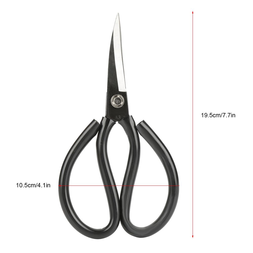Carbon Steel Lther Sewing Scissors, Angled Tip Design with Comfortable Handle, Suitable for Professional Fabric Craft Sewing