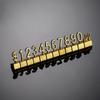 12Pcs Jewelry Store Price Tag Cube Number Signs Adjustable Assembly Tool for Retail Counter Display