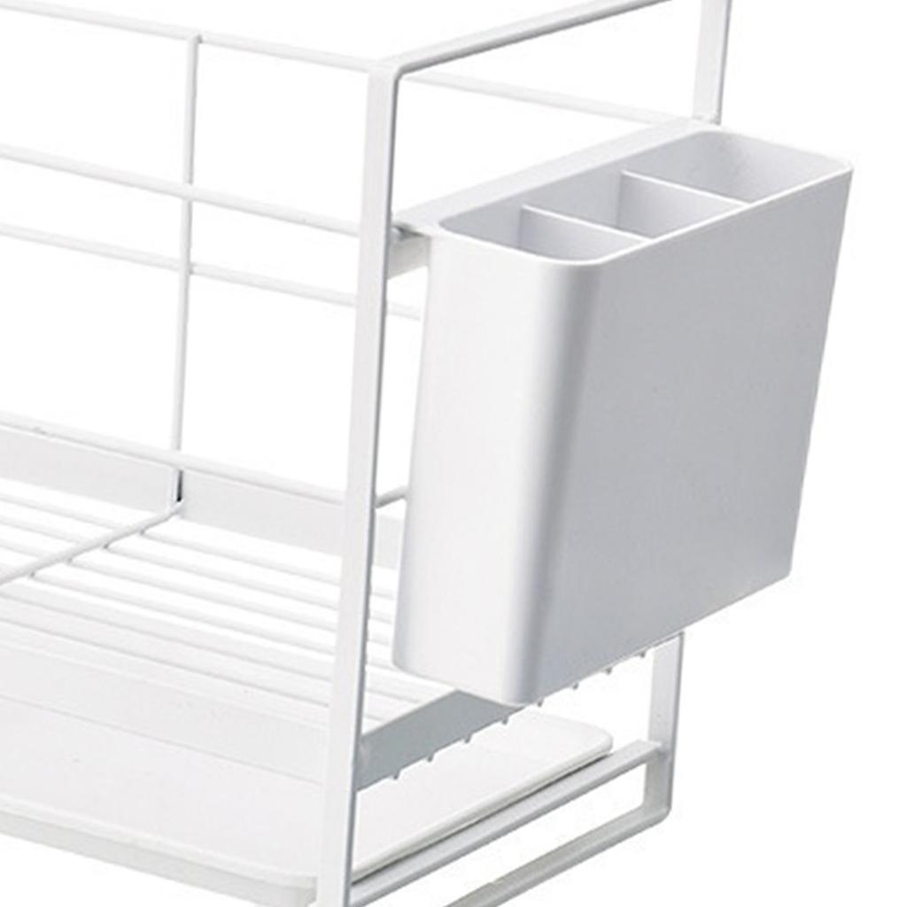 Kitchen Utensil Drainer Metal Drying Holder Household Countertop Storage Rack for Dishes Plates Bowls Spoons