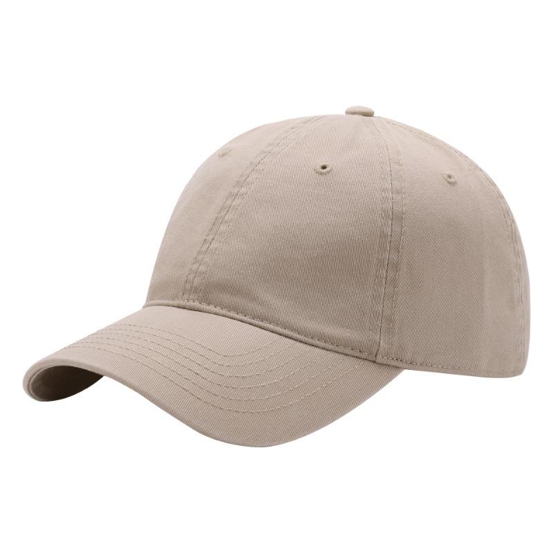 Washed premium baseball cap combed cotton women's deep top big brim cap trendy casual sunscreen hat