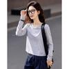 Demana Women's Casual Letter Print Crew Neck Long-Sleeve T-Shirt