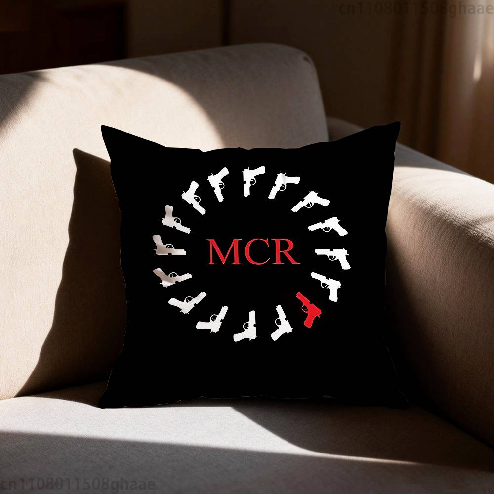 My Chemical RRomance Pillowcase Casual Style Decoration Suitable for Home Decoration Excluding Pillow Core