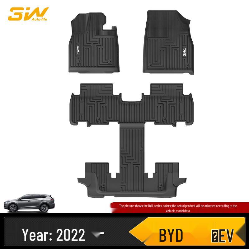 3W All-TPE Floor Mats for BYD Han EV, Han DM-i, Qin EV DM-i, Tang EV, Song Plus, Yuan PL