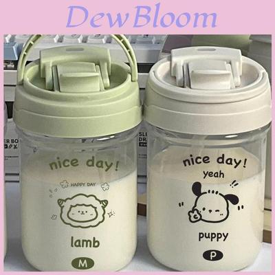 Pc Plastic Straw Cup For Kids With Cartoon Design And High Temperature Resistance For Summer Outdoor Use
